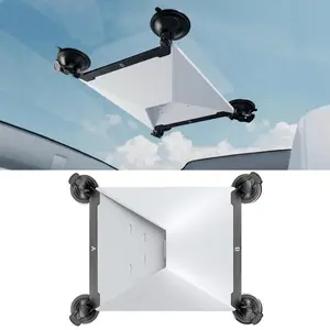 Mini Mount for Starlink Mini 3, Carbon Steel Suction Cup Bracket, Weatherproof Satellite Dish Holder, Anti-Scratch Gasket for RV, Boat, Road Trips