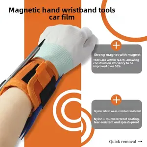 3-In-1 Tool Storage System with Wrist Strap, Magnetic Tool Pouch, Car Exterior Film Tools Set, Heavy-Duty Multi-Functional Garage & Mobile Workstation