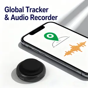 Hidden GPS Tracker & Audio Recorder No Subscription Needed Discreet Mini Car Locator with Strong Magnet Works on iOS Android Global Tracking