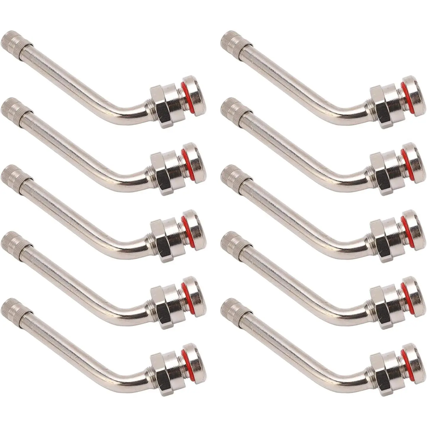 Truck Tire Valve Stems, 60 Degree Valve Stem Extension Compatible with Alcoa 22.5in 24.5in Aluminum Wheels (Pack of 10)