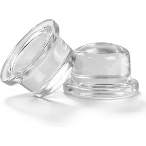 Extra Thick 1" Clear Door Stoppers for Wall - 2 Pack Self-Adhesive  Cylinder Bumpers, Heavy-Duty Door Knob Wall Protectors, Noise Reduction for , Bedrooms, Rentals &  Offices
