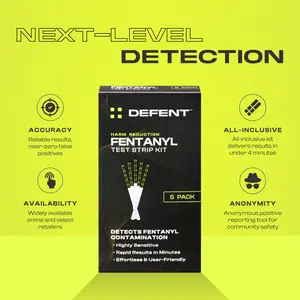 DEFENT Fentanyl Test Strip Kit – The Most Accurate Test for Deadly Substance Detection, with Results in Just 3 Minutes
