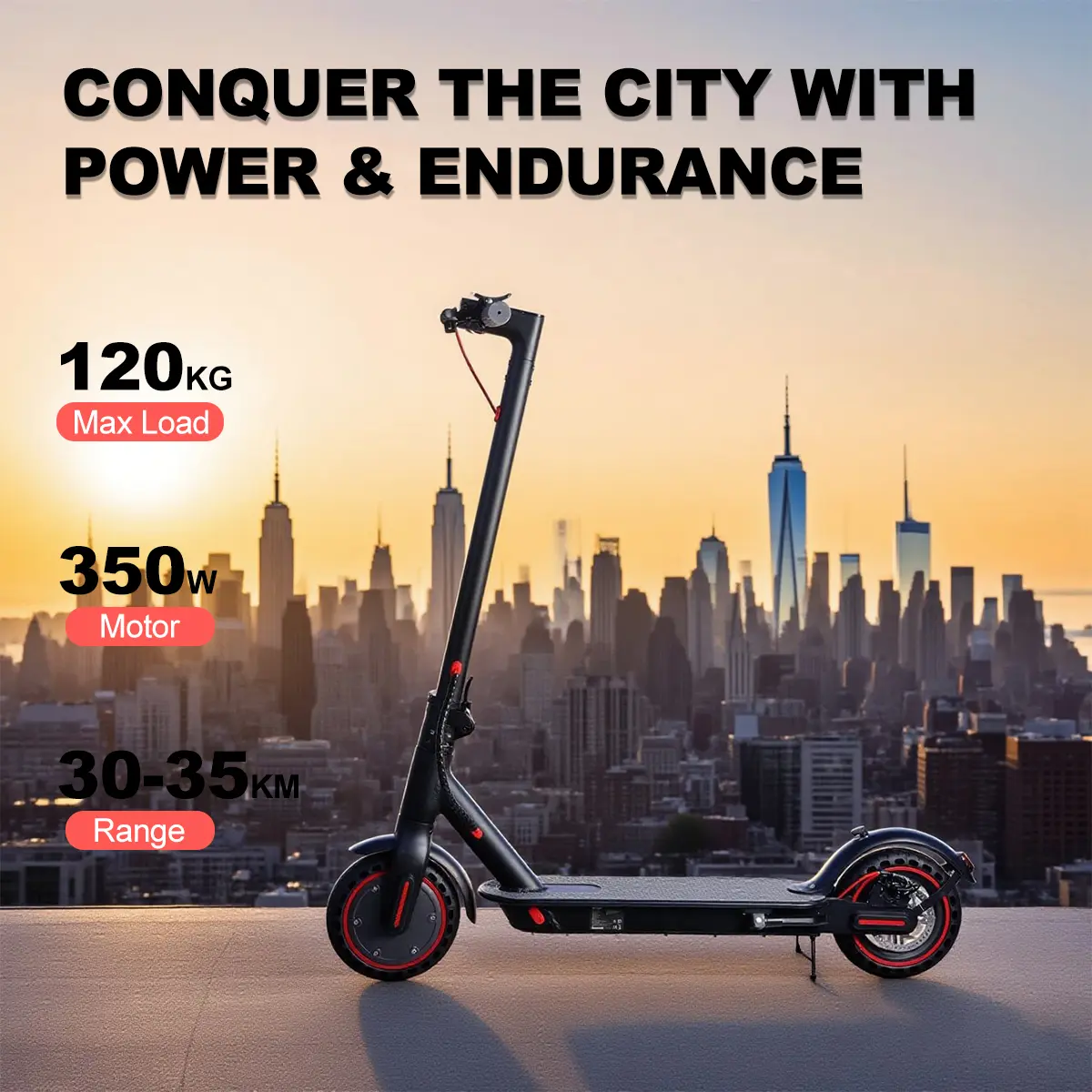 Nexus J-03  Smart APP E-Scooter - 350W Motor, 35KM Range, Foldable, Explosion-Proof Tires