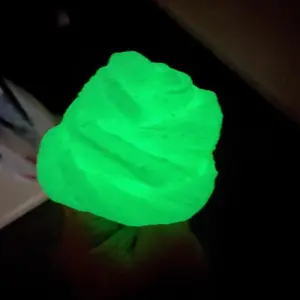 Glow Slime Glowing Snow Fizz Slime - Stretchy Sparkly Fun Texture That Glows in dark & Sparkles in Sun