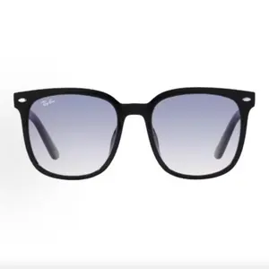 Pre-owned Brand new Ray Ban RB4401D Square Sunglasses, Matte Black Frame Gradient Light Blue Lens（Do not purchase directly. Contact us for details.）