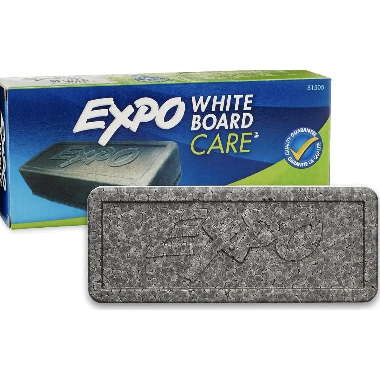 EXPO Dry Erase Soft Pile Block Whiteboard Eraser, 5-1/8 in. x 1-1/2 in. - Whiteboard, Calendar, Organization, Essential Supplies for Office, School, Classroom, Teachers 1 Count(Pack of 2)