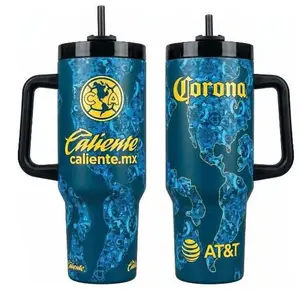 Club America Fan Tumbler with Straw – Soccer Team Drinkware Cup, Insulated Travel Mug Gift for Football Fans & Sports Lovers