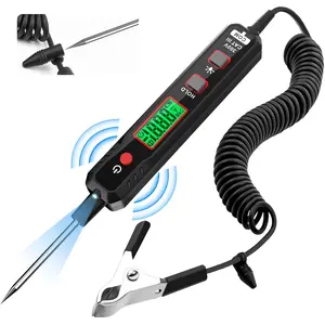 Smart Auto-Ranging DC Car Automotive Circuit Tester, Smart Auto-Ranging Fuse Tester with Sharp Probe, Professional Vehicle Voltage Tester for Car Battery, Bidirectional Polarity Checker Tool for Voltage/Continuity/Resistance Detector with Audible Buzzer