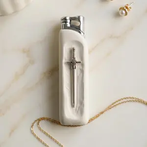 (Gas Not Included) Cool Creative Design Butane Torch Lighter Novelty Lighter Windproof Lighter Adjustable Refillable Butane Lighter Creative Gift for Him/Her Summervibes