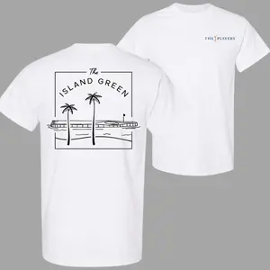 THE PLAYERS The Island Green T-Shirt, Golf Course Palm Tree Graphic Tee, Minimal Summer Golf Shirt, Unisex Cotton Tee, Trendy Golf Outfit 2026