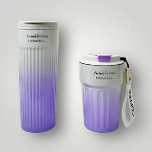 HOWWELL, Tumbler, Coffee Cup, Leak Proof, Spill Proof, Stainless Steel, Double Wall Stainless Steel, Drinkware Flasks Mug Portable