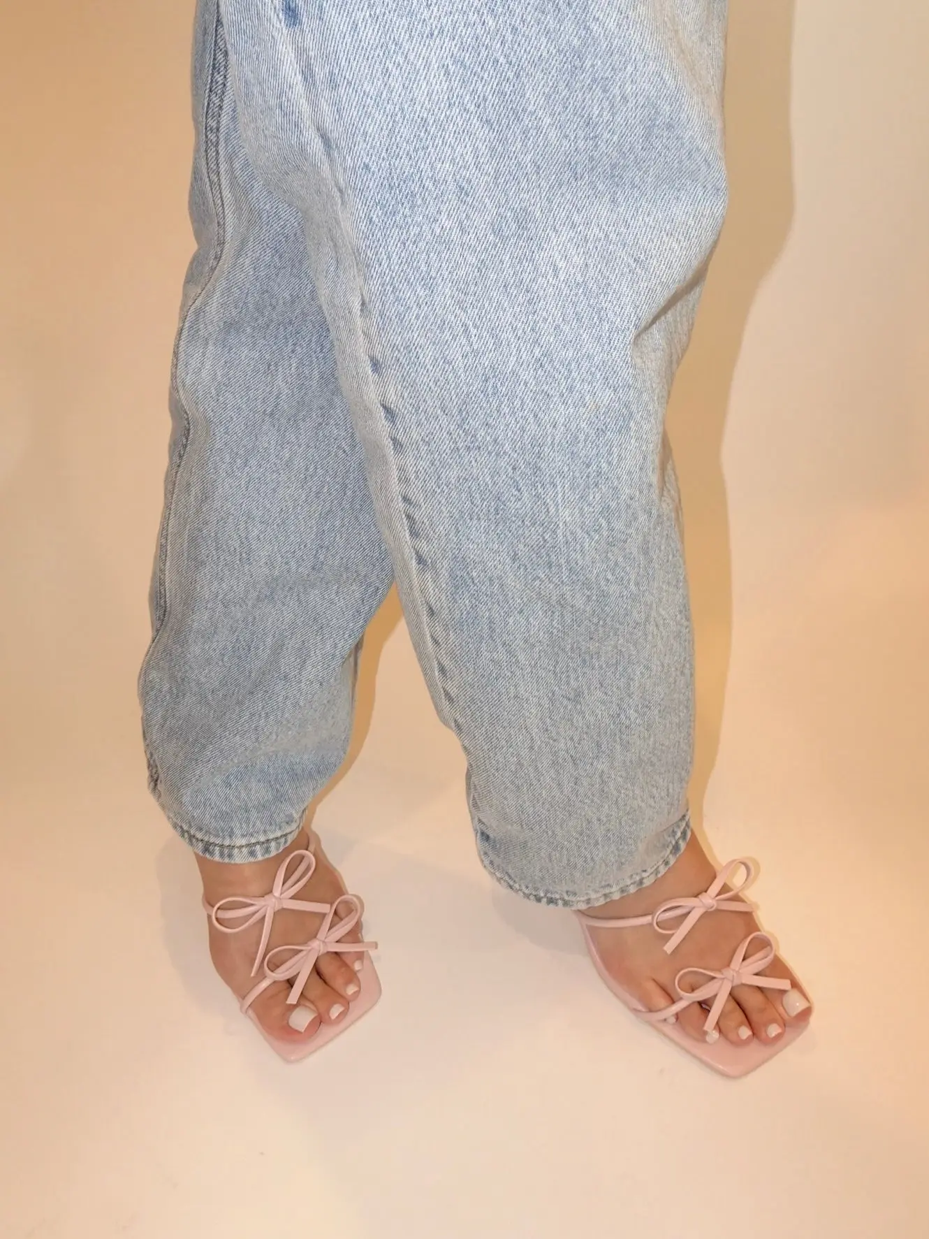 Kitty Double Bow Heel - Pink