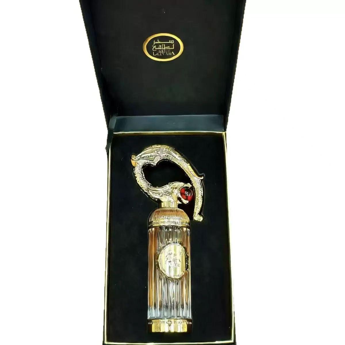 Lattafa Sehr Eau De Parfum 3.4FL.OZ For Men - Woody Floral Musk Fragrance with Bitter Almond & Cinnamon Top Notes