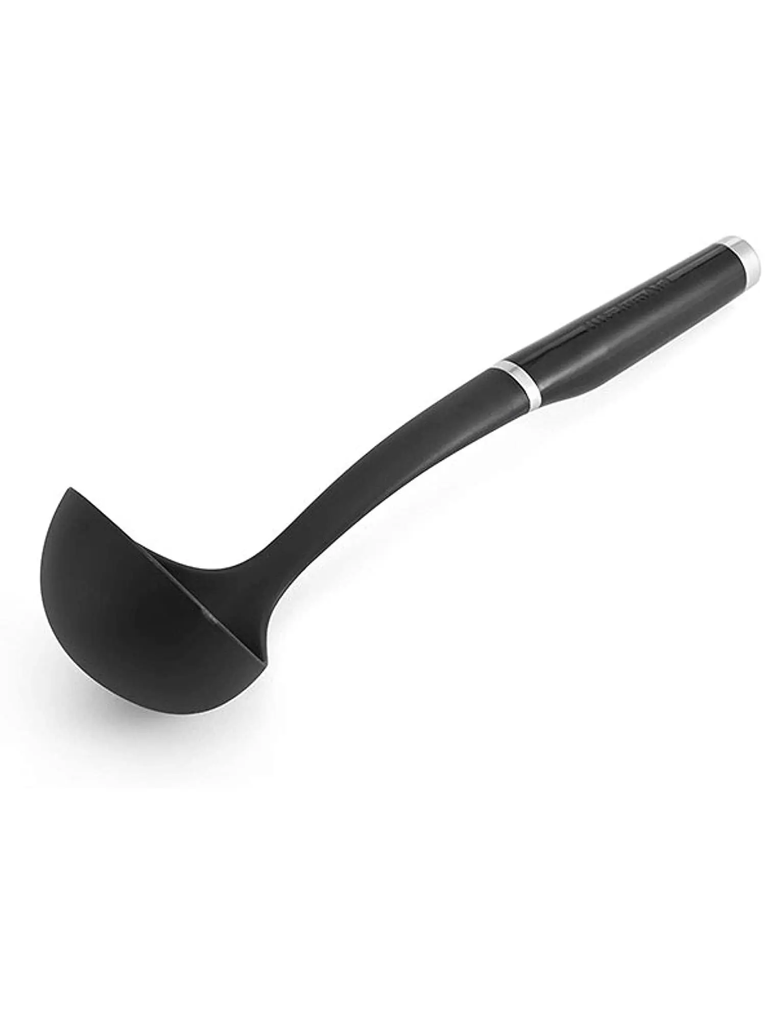 KitchenAid Black ABS Plastic Soup Ladle - Heat-Resistant, Dishwasher Safe Kitchen Utensil, Max Temp 450°F Essential for Cooking and Serving