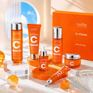SADOER 5x Vitamin C Skincare Set Hydrating Glow Routine