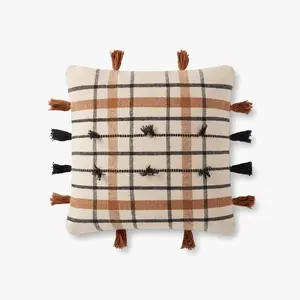 Loloi P0936 Natural/Brown Pillow