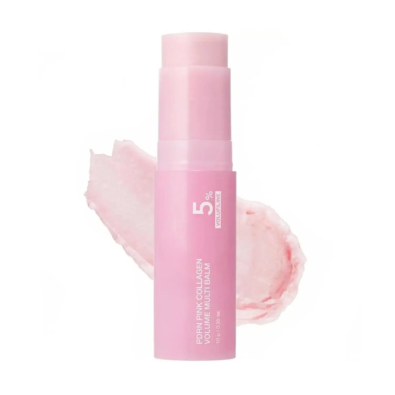 Virrae PDRN Pink Collagen Volume Multi Balm Stick, All-in-One Face Moisturizer with Peptides & Volufiline, Hydrating Stick for Lips Eyes Neck, Firming Plumping Skin Care