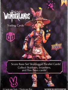 Upper Deck Tiny Tina's Wonderlands Blaster Trading Card 7-Pack Box 2025 100 Card Base Set with Loot Cards and Skuldugger Parallels