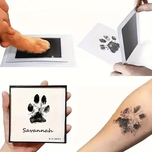 Non-Contact Pets Paw Print Pad, 1 Piece, Ideal for Dog & Cat Accessories, Perfect Memorial Gift, Essential Kitten Supplies