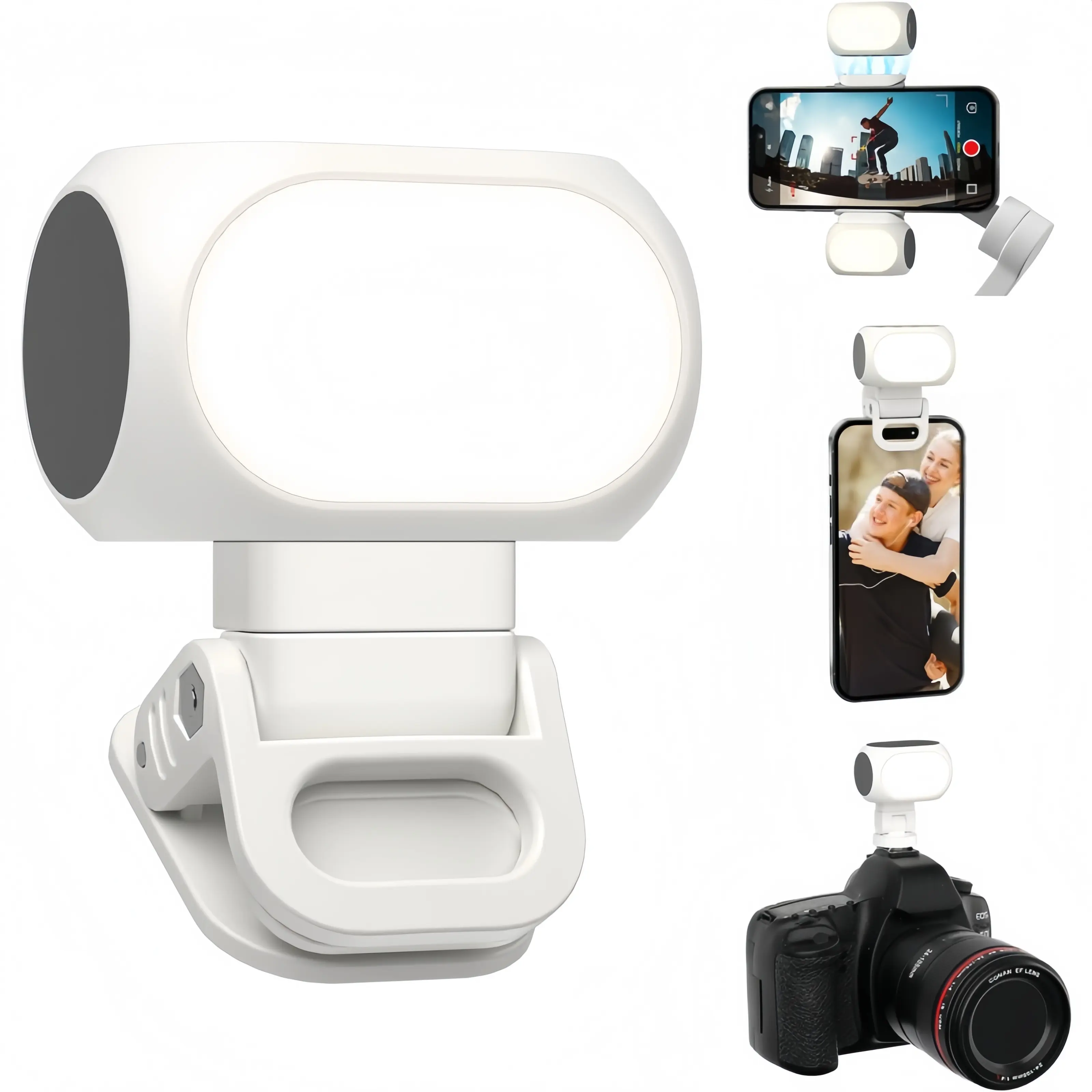 Magnetic Light for DJI Gimbal Small Video Light for Gimbal - USB-C Rechargeable, 3 Modes, 10 Brightness Levels, Compact DJI Light Attachment