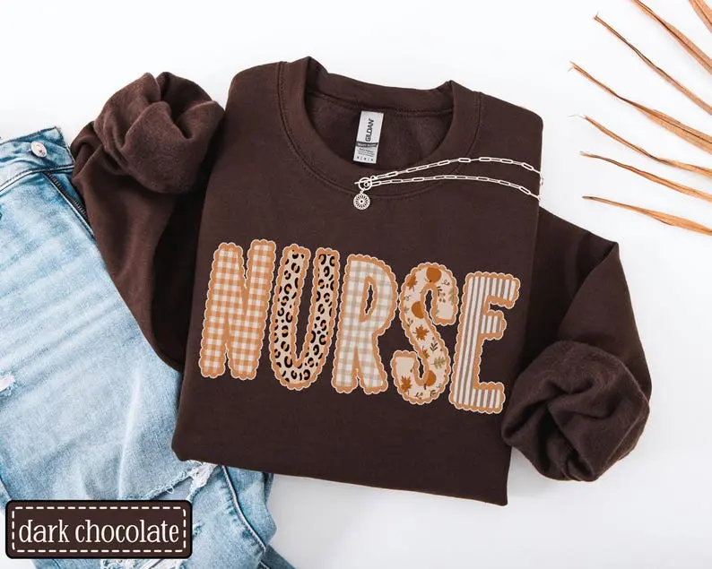 Nurse Fall Sweatshirt, Registered Nurse Autumn Sweater,  Halloween Sweatshirt, ER ICU Nurse