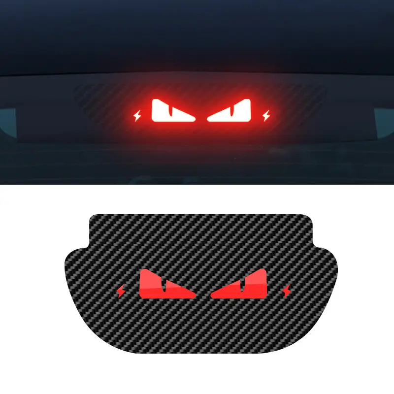 Tesla Special Model 3/Y Accessories High Brake Lights Projection Board Tail Lights Projection No Installation Tesla Decorative Lights Projection Board Car Decals No Electricity Directly Installed Without Damaging the Car