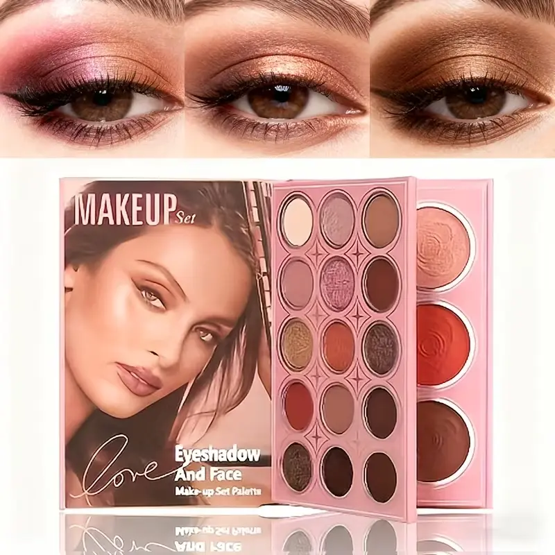Multi Use Daily Rose Makeup Palette Smudgeproof Waterproof Highly Pigmented Eyeshadow Compact Long Lasting Matte Pearly Finish Buildable Cosmetic DealsForYouDays
