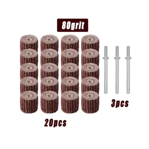 23 High-Quality Arbor Mounted Grinding and Polishing Wheels, Suitable for Dremel Tools, Abrasives, Mold Grinders, Rotary Drills