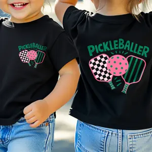 Pickleball T-shirt, Paddles and Ball Tee, Women Cute and Comfortable Athletic Gift Sports Lover Pickleball Gift for Her T-shirt