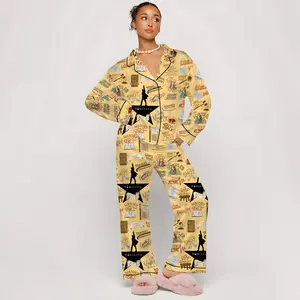 Hamilton Musical Short Satin Pajamas, Broadway Theater Pajamas, Musical Sleepwear, Alexander Hamilton Pajamas Set, Hamilton Fan Gift