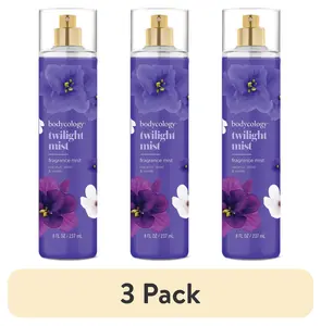 Bodycology Twilight Mist Fragrance Body Mist 3 Pack 8 Fl Oz PDC Brands Enchanting Floral Scent with Fresh Plum Sweet Coconut and Creamy Musk