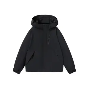 Women'S Outdoor Hard-Shell Jacket, Waterproof, Breathable, Windproof, Lightweight, Detachable Hood, Suitable for Spring And Summer, Perfect for Outdoor Activities Like Running, Hiking, Climbing, And Traveling. A Stylish And Versatile Casual Sports Jacket