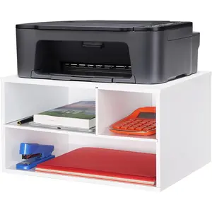 Printer Stand Shelf with Storage  Desk Paper Organzier for /Office,Printer Riser, 2 Tire