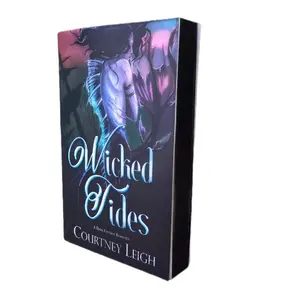Courtney Leigh Wicked Tides Dark Fantasy Romance Paperback Book with Sprayed Edges Signed Edition