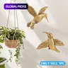 Resin Hummingbird Wall Hanging Decor, Aesthetic Wall Decor, Flying Hummingbird Design, Indoor Home Decoration for Living Room, Dining Area, Party and Wedding, Hanging Ornaments, Decorative Home Accessory, Home Decor Items #GLOBAL PICKS