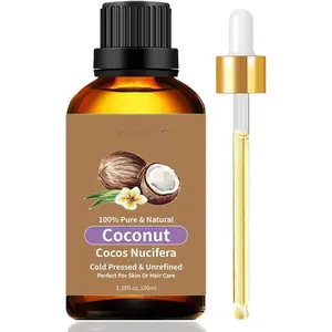 Coconut Fragrance Oil 100ML, Coconut Essential Oil for Diffuser Candle Making Soap, Scented Oil for Car Freshies Soy Candles, Home Aromatherapy 3.38 Fl Oz for Festival/Vacation