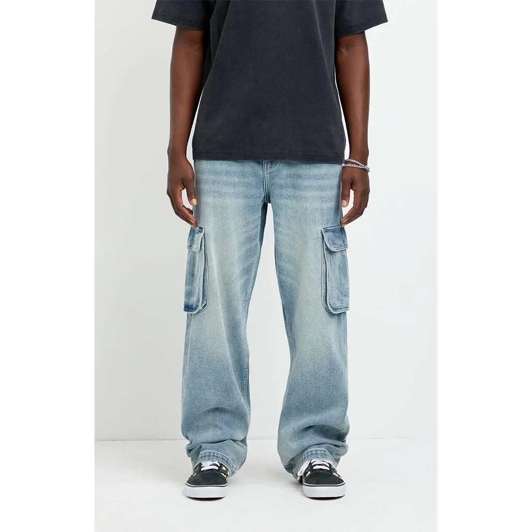 Pacsun Men's Dylan Baggy Jeans Cargo Light Blue