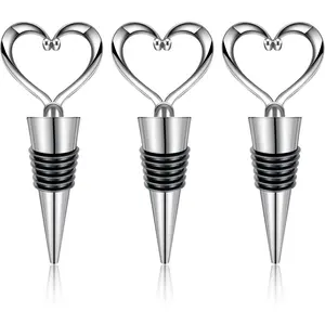 3 count  Stopper   Stoppers Heart Shape  Beverage Bottle Stopper Bottle Cover  Outlet Cap for  Champagne  Collection