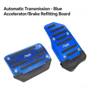 Universal 2/3PCS Anti-Slip Car Pedal Cover Set for Manual & Automatic, Durable Metal Brake Accelerator Clutch Pads, Stylish Interior Trim Upgrade NONE