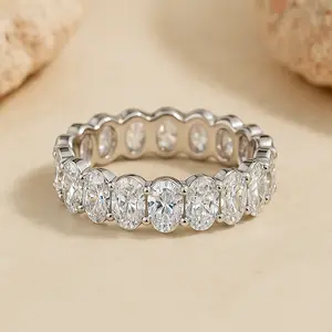 Solarii Oval Cut White Stone Wedding Ring– 5A Cubic Zirconia CZ, 925 Sterling Silver, Perfect for Daily Wear for Women – Look at This, Refresh Your Look