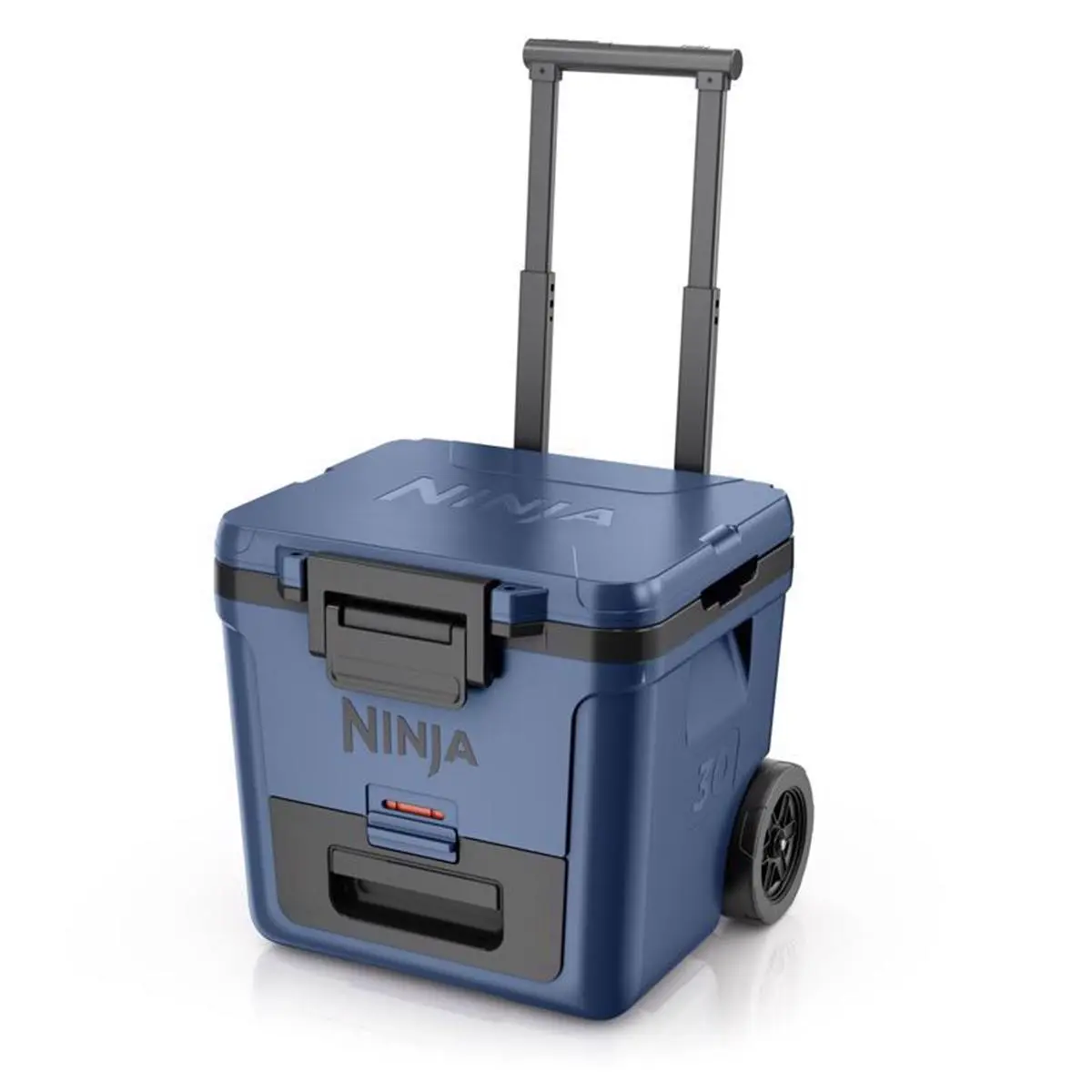 NINJA Frost Vault 30 qt. Rolling Cooler, Heavy-Duty Durable Portable Cooler with All-Terrain Wheels, Premium Ice Retention & Dry Storage, Blue, Cooler With Wheels And Handle, Hard Cooler