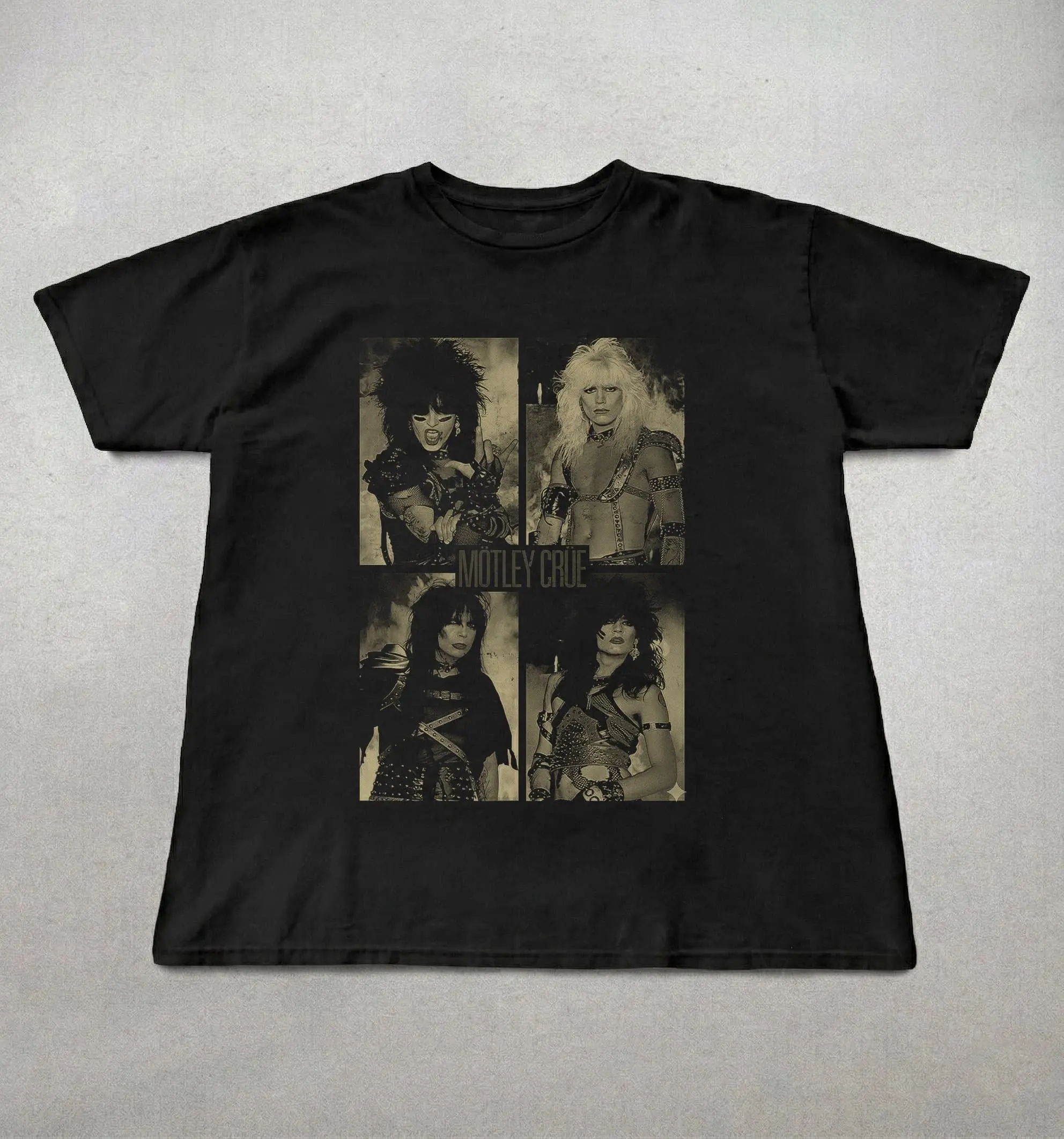 Motley Crue T-Shirt - 90s Retro Heavy Metal Band Music Fan Merch Shirt, Y2k graphic tee, Gothic clothing, 90s style grunge graphic tee