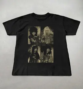 Motley Crue T-Shirt - 90s Retro Heavy Metal Band Music Fan Merch Shirt, Y2k graphic tee, Gothic clothing, 90s style grunge graphic tee