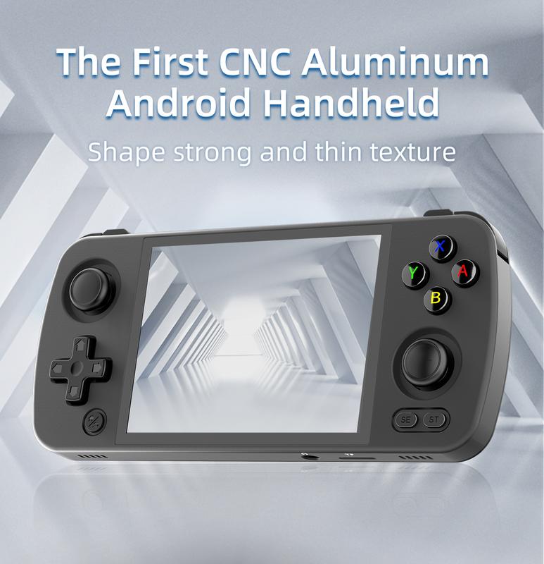 Anbernic RG405M【Buy 1 Get 1 Game Card(128GB)+1 Screen Protector+1 Type-C Cable】Handheld Game Console Aluminum Alloy Android 12 Google Play 4.0 Inch IPS Touch Screen 26 Emulators support OTA wireless upgrade, online matchmaking