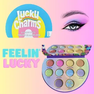 Lucky Charms inspired eyeshadow palette Makeup Mirror Pallete Shimmer Cosmetic Oil