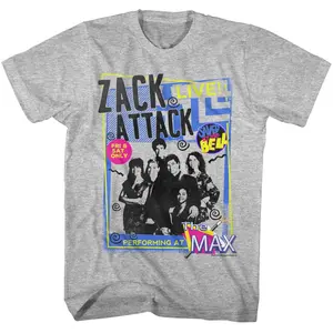 Zack Attack Band Live Saved By The Bell T-Shirt-Adult Medium