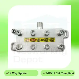 ANTRONIX MMC1008H-B 8 WAY BALANCED SPLITTER MoCA 2.0 COMPLIANT 5-1675 MHz