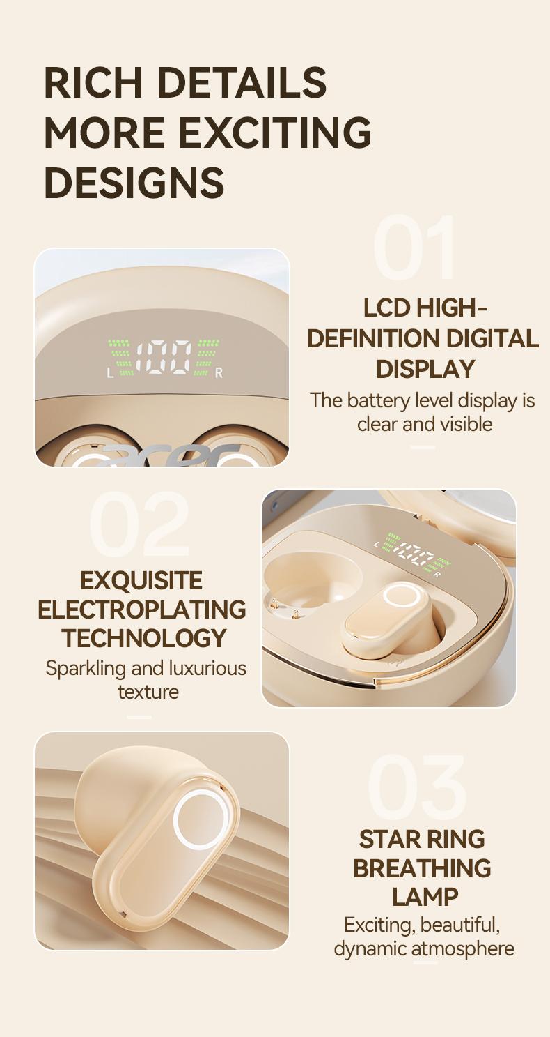 Acer OHR513 Wireless Earphone,In-ear Design Earphones with Digital Cal, LongStandby Headset for Men & Women, Audio Earbud Electronic ear headphone fast charge Black Acer OHR513 Wireless Earphone,In-ear Design Earphones with Digital Cal, LongStandby Headset for Men & Women, Audio Earbud Electronic ear headphone fast charge Black