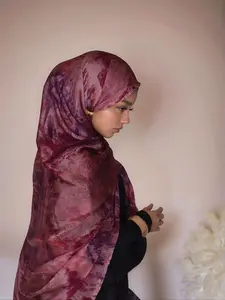 Women's Boho Style Scarf, Vintage Trendy Shawl, Fashionable Scarf for Women & Girls for Daily Wear, Turban Hijab