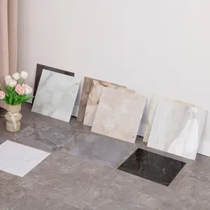 Decorative Self-Adhesive Glossy Marble Stickers - Peel & Stick Waterproof PVC Tiles Sticker,Size: 30 x 30 cm (11.81 x 11.81 inches) Furniture Renovation Protection, Room DesignUV Printed Modern Patterns, 11.8x11.8in for Home Backsplash, Bathroom Room